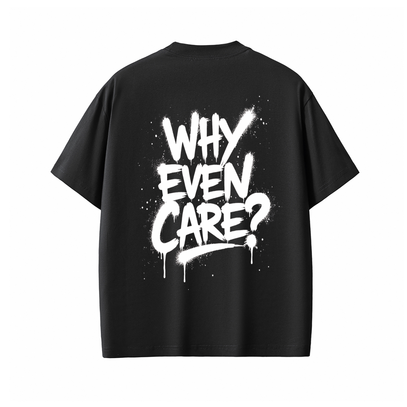 Short Sleeve Spray Black/White