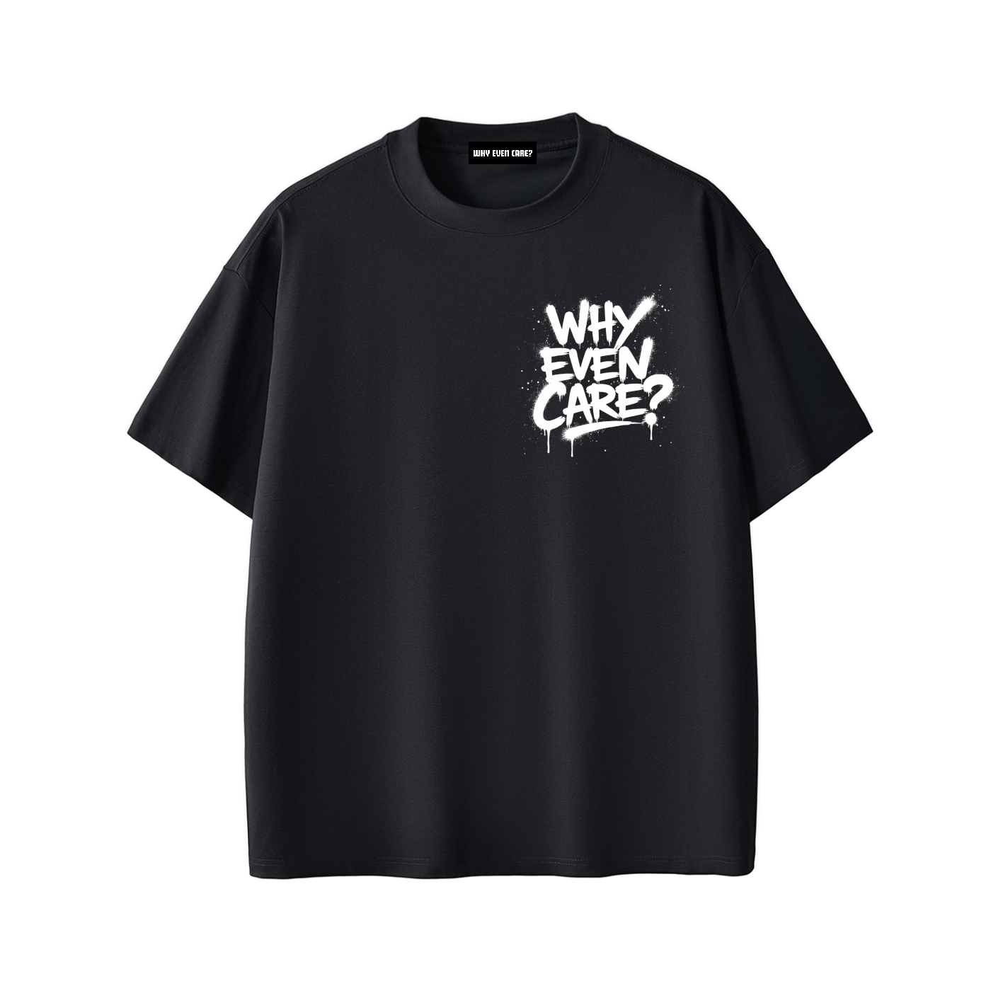 Short Sleeve Spray Black/White